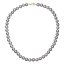 Perlový náhrdelník z riečnych perál so zapínaním zo 14 karátového zlata 922028.3/9260 grey