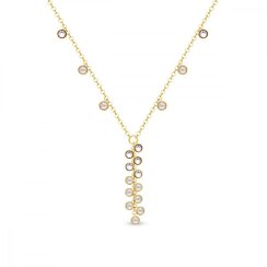 Náhrdelník béžový se Swarovski Elements Milipedo NKGROLO2038CSL Silk