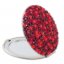 Kosmetické kapesní zrcátko se Swarovski Elements Corals V Červené