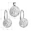 Sada šperkov s kryštálmi Swarovski náušnice a prívesok biele okrúhle 39086.1 Krystal