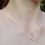 Pozlacený náhrdelník s pravým růženínem 12156.3 rose gold