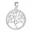 Stříbrný přívěsek se zirkony v bílé barvě strom života 14001.1
