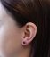Strieborné náušnice pecka so Swarovski kryštálmi červené okrúhle 31113.3 Ruby
