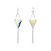 Náušnice duhové se Swarovski Elements Trident KW327118AB