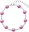 Náramok Rivoli so Swarovski Elements Rose 8 mm