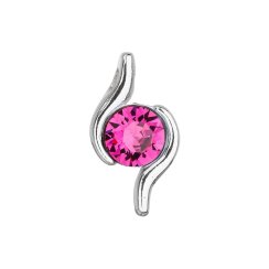Stříbrný přívěsek se Swarovski krystalem růžový 34261.3 Fuchsia