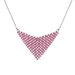 Náhrdelník ružový so Swarovski Elements NMESH18R Chic