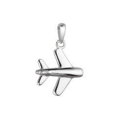 Stříbrný přívěsek letadlo 64061
