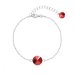 Náramok červený sa Swarovski Elements Candy B1122SS47LSI Light Siam