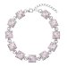 Stříbrný náramek se Swarovski krystaly růžový 33047.3 Magic Rose