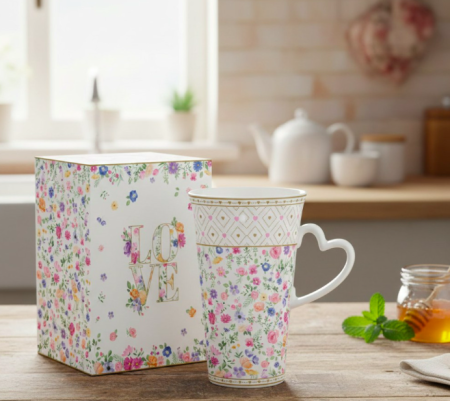 Porcelánový hrnek 600 ml Kvetoucí láska