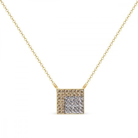 Náhrdelník zlatý so Swarovski Elements Kingdom NNGFM7GSC Golden Shadow