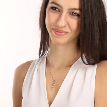 Strieborný prívesok jašterica 64037