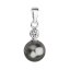 Přívěsek se Swarovski Elements perla 34201.3 Grey