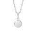 Strieborný náhrdelník s pravým minerálnym kameňom White Jade