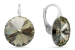 Náušnice šedé Rivoli se Swarovski Elements Sweet Candy KA112214BD  Black Diamond 14 mm