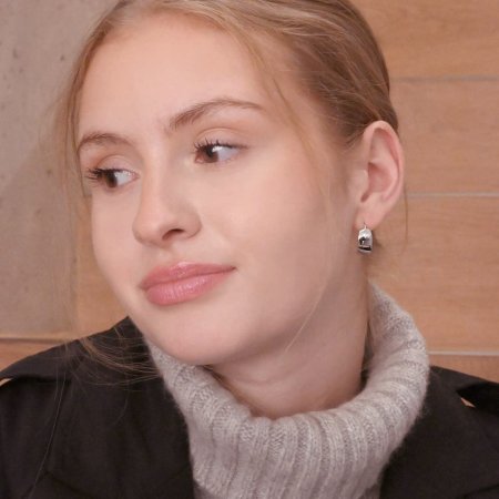Stříbrné náušnice kruhy 61070