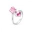 Prsteň ružová kocka so Swarovski Cube P48416PLR Light Rose 6 mm