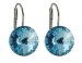 Náušnice modré Rivoli se Swarovski Elements Aqua 14 mm