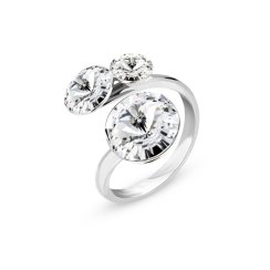 Prsteň sa Swarovski Elements Lollipop P11223C Crystal