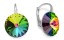 Náušnice zeleno měnivé Rivoli se Swarovski Elements Sweet Candy K112212VM Vitrail Medium 12 mm