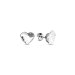 Náušnice čiré se Swarovski Elements Heart K2808C Krystal