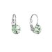 Náušnice Rivoli so Swarovski Elements visiaci Chrysolite 8 mm