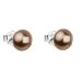 Náušnice se Swarovski Elements 31142.3 Bronze 8 mm