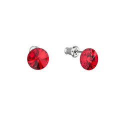 Náušnice Rivoli so Swarovski Elements Light Siam 8 mm