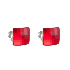 Náušnice so Swarovski Elements diskoštvorec Light Siam 10 mm