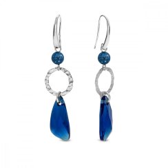 Náušnice tmavo modré Wing KW6690CB8BLA Capri Blue
