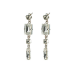 Náušnice se Swarovski Elements podélný kámen Krystal