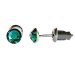 Náušnice so Swarovski Elements bodka Emerald 5 mm