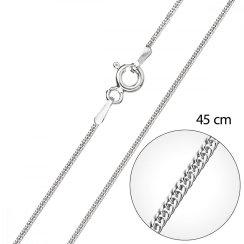 Strieborná retiazka 30015 dĺžka 45 cm
