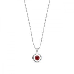 Náhrdelník červený se Swarovski Elements Punct NC1088SS18SC Scarlet