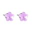 Náušnice so Swarovski Elements kvetinka Violet 10 mm