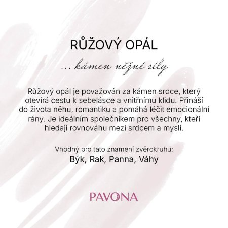 Náramek s pravými růžovými opály 43055.3 ocel