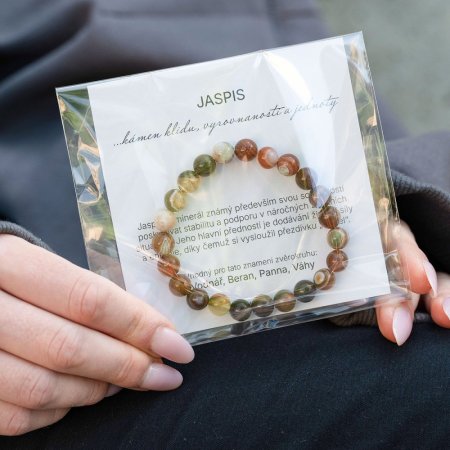 Náramek s minerálními kameny jaspis 43056.3