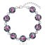 Strieborný náramok so Swarovski kryštálmi mix farieb 33048.4 Galaxy