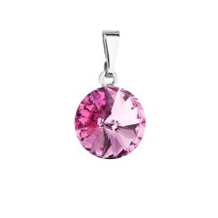 Přívěsek růžový Rivoli se Swarovski Elements Rose 12 mm
