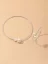 Sada šperků nastavitelný náhrdelník a náramek s perlami Bílý
