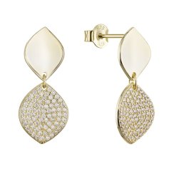 Pozlátené náušnice dvojitej kvapky 11788.1