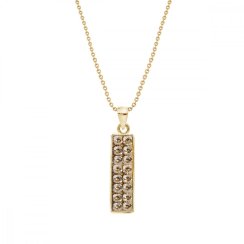 Náhrdelník zlatý so Swarovski Elements Glow NGFMP1GS Golden Shadow