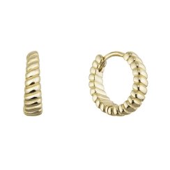 Pozlátené náušnice kruhy 61160