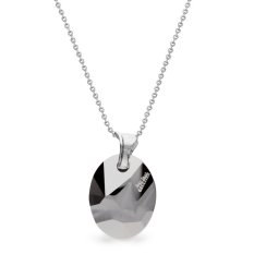 Náhrdelník se Swarovski Elements ovál Light Chrome