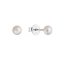 Strieborné drobné náušnice s bielou riečnou perlou 21063.1 Biela