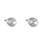 Náušnice biele so Swarovski Elements bodka Krystal 5 mm