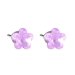 Náušnice so Swarovski Elements kvetinka Violet 10 mm