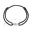 Kabbalah náramok so striebornou ozdobou 13094.3 black