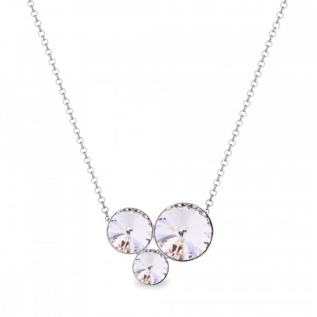 Strieborný náhrdelník so Swarovski Elements Sweetie N11223C Krystal